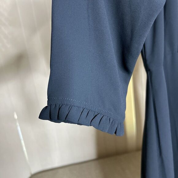 Chelsea28 Mini Dress Long Sleeves A Line Flirty Elegant Ruffle NEW Size S - Picture 3 of 8